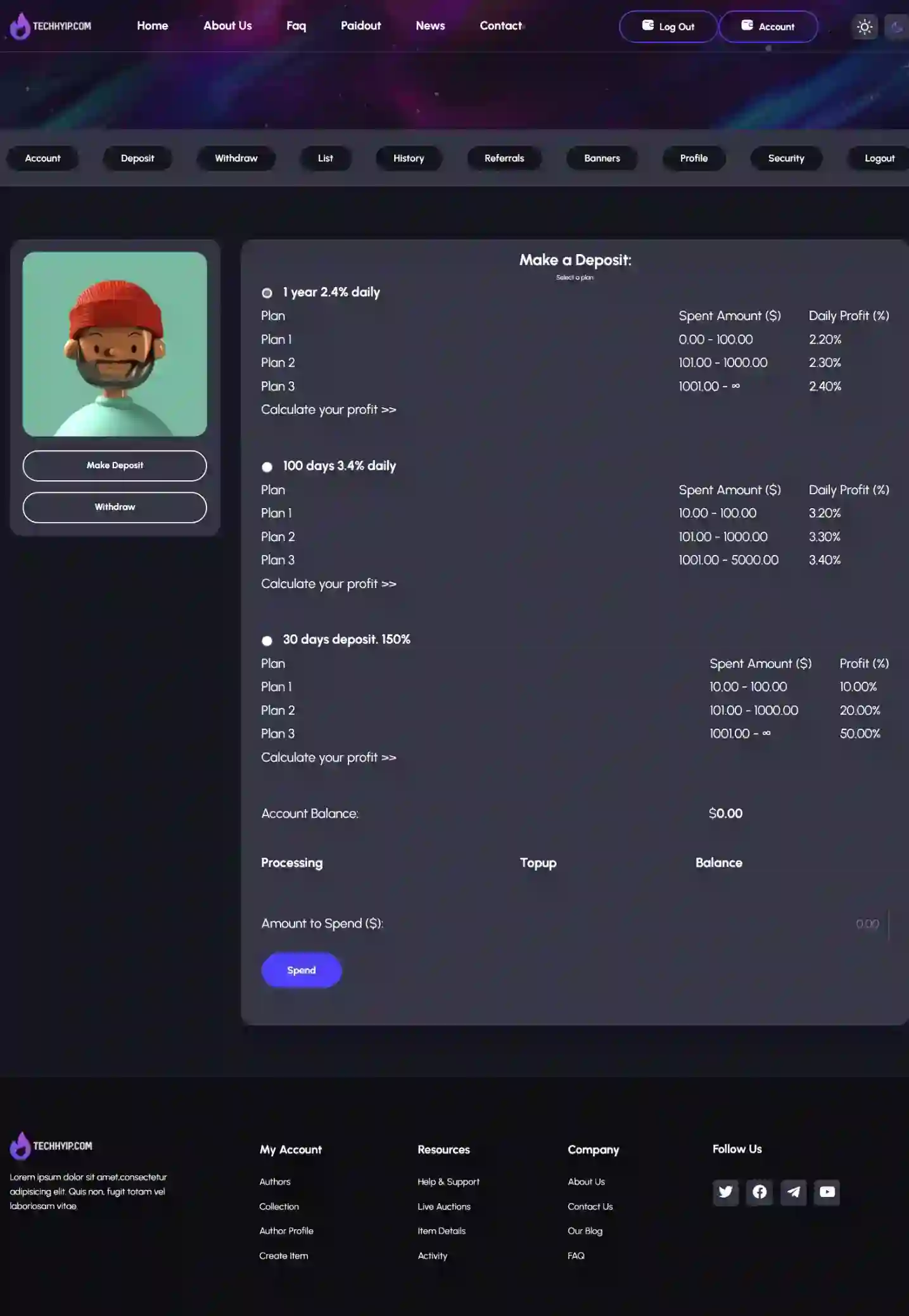 Investment Hyip Template ID - HYIP824 demo Page 6