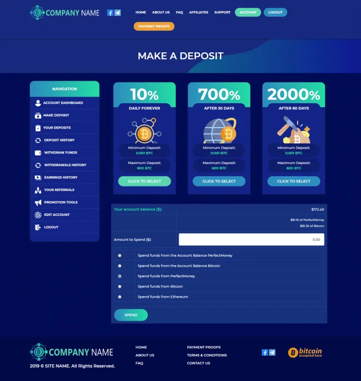 Investment Hyip Template ID - ZHRT101 demo Page 3