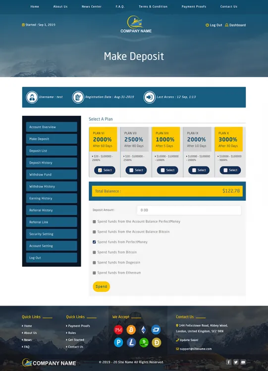 Investment Hyip Template ID - ZHRT103 demo Page 3
