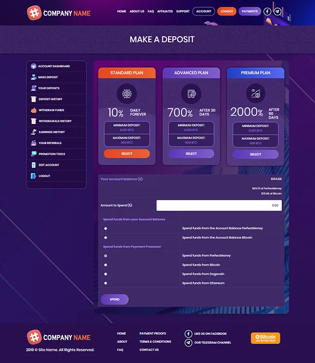Investment Hyip Template ID - ZHRT106 demo Page 3