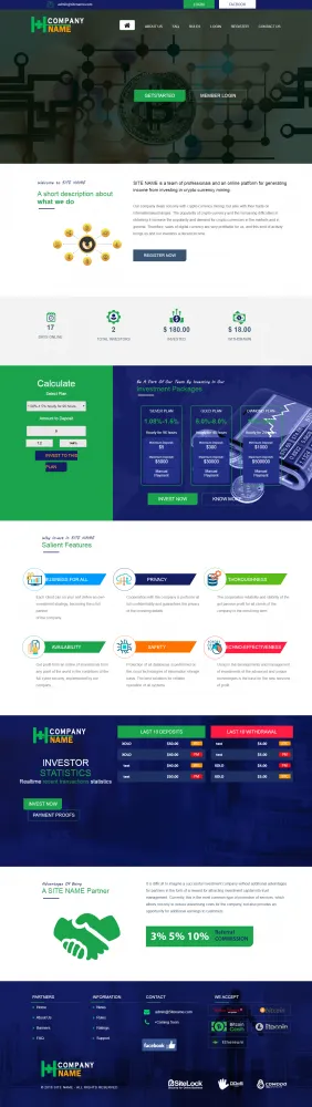 Investment Hyip Template ID - ZHRT108 demo Page 1