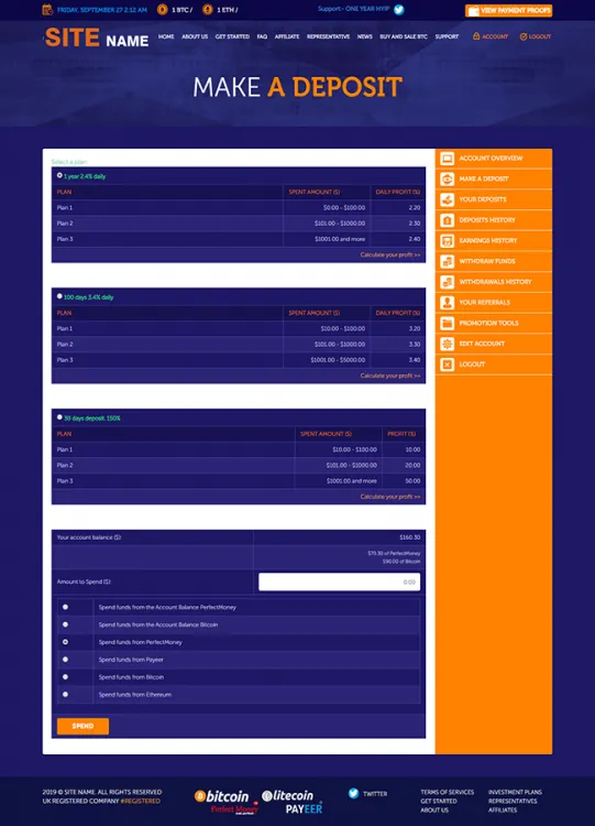 Investment Hyip Template ID - ZHRT110 demo Page 3