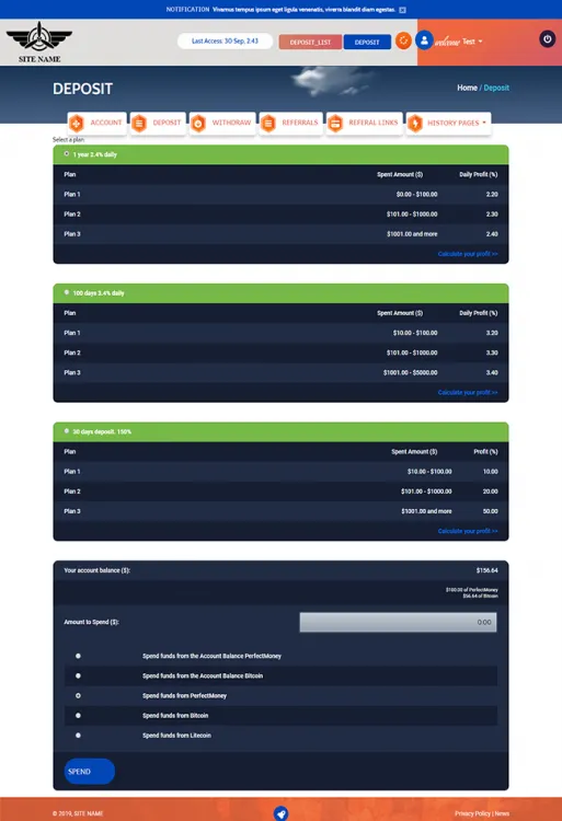 Investment Hyip Template ID - ZHRT114 demo Page 3