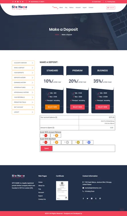 Investment Hyip Template ID - ZHRT116 demo Page 3