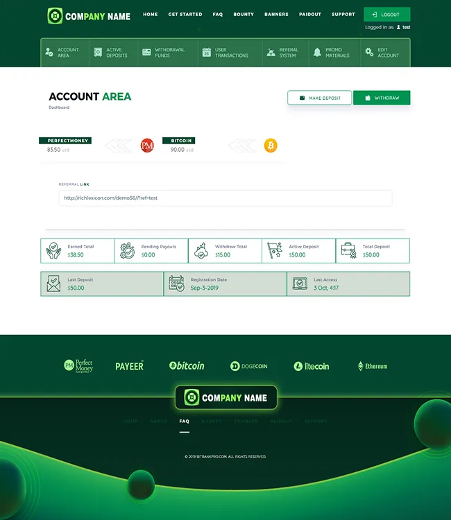 Investment Hyip Template ID - ZHRT117 demo Page 2