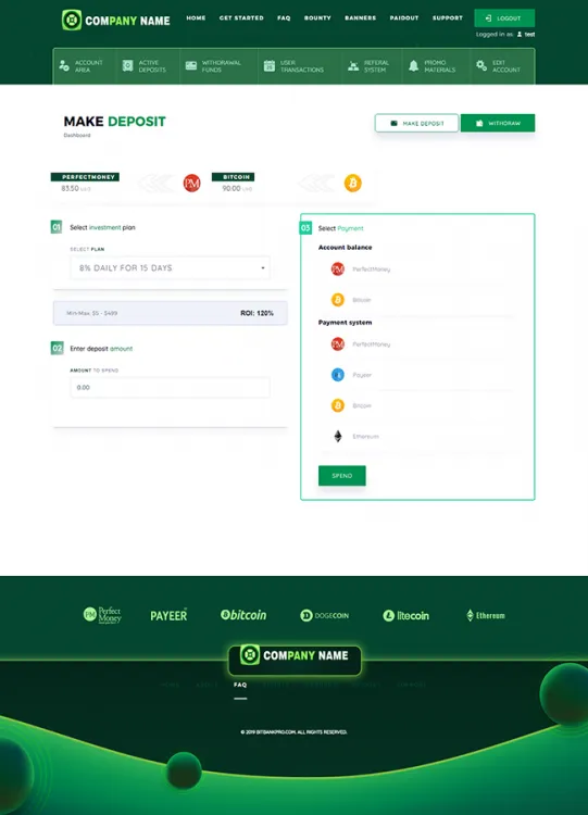 Investment Hyip Template ID - ZHRT117 demo Page 3