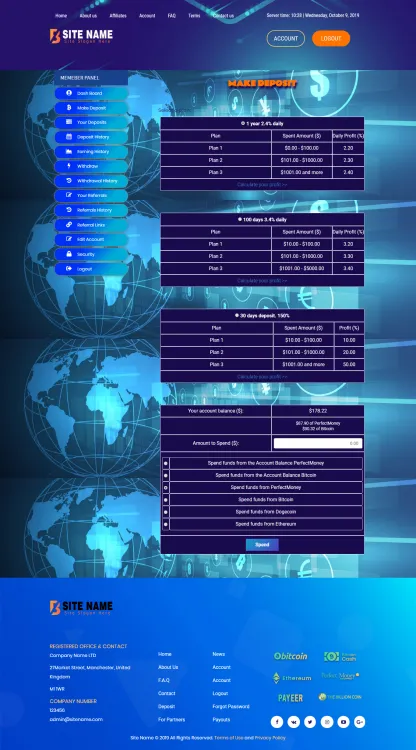 Investment Hyip Template ID - ZHRT118 demo Page 3