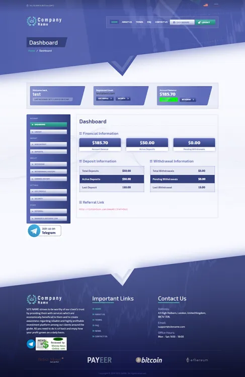 Investment Hyip Template ID - ZHRT119 demo Page 2