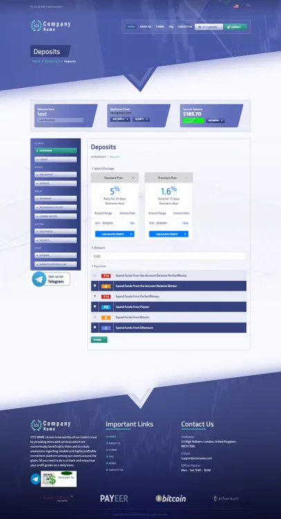 Investment Hyip Template ID - ZHRT119 demo Page 3