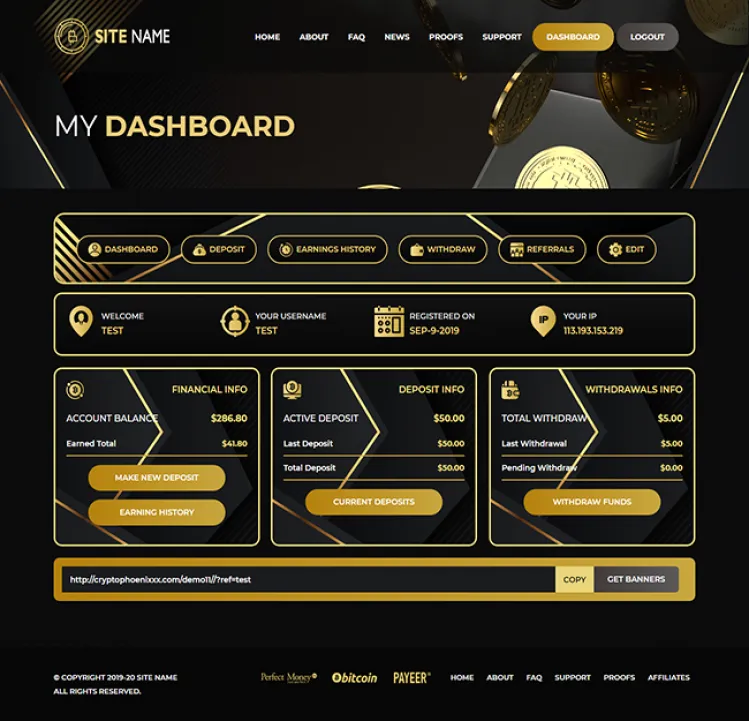 Investment Hyip Template ID - ZHRT124 demo Page 2