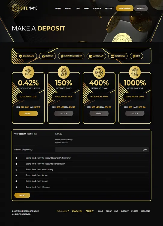 Investment Hyip Template ID - ZHRT124 demo Page 3