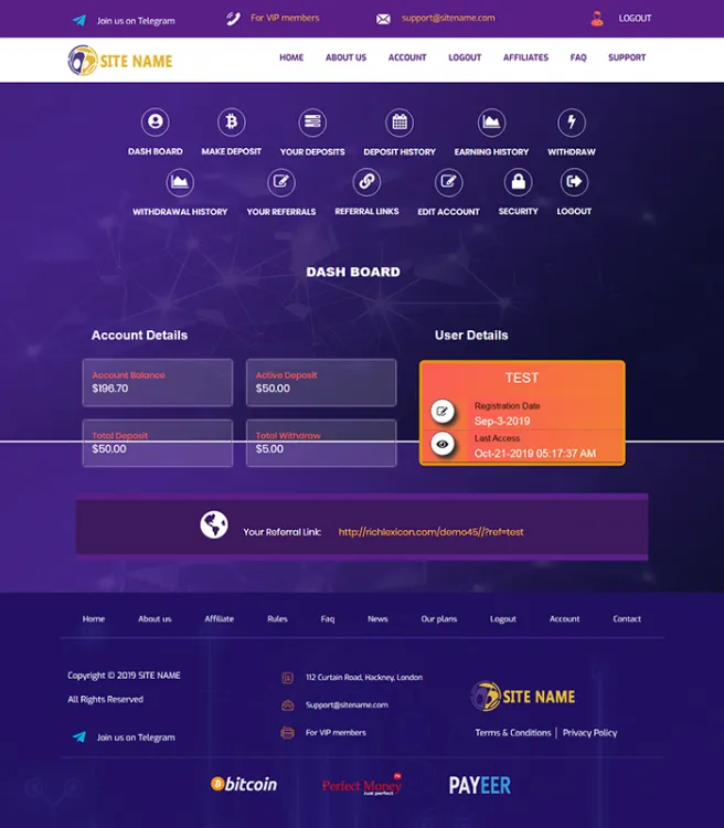Investment Hyip Template ID - ZHRT125 demo Page 2