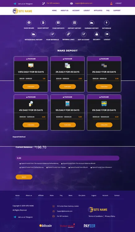 Investment Hyip Template ID - ZHRT125 demo Page 3