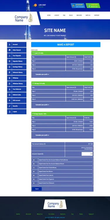 Investment Hyip Template ID - ZHRT128 demo Page 3