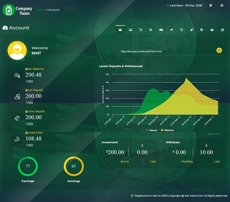 Investment Hyip Template ID - ZHRT13 demo Page 2