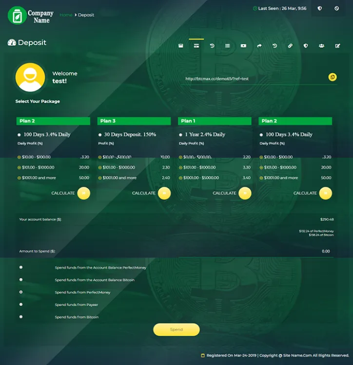 Investment Hyip Template ID - ZHRT13 demo Page 3