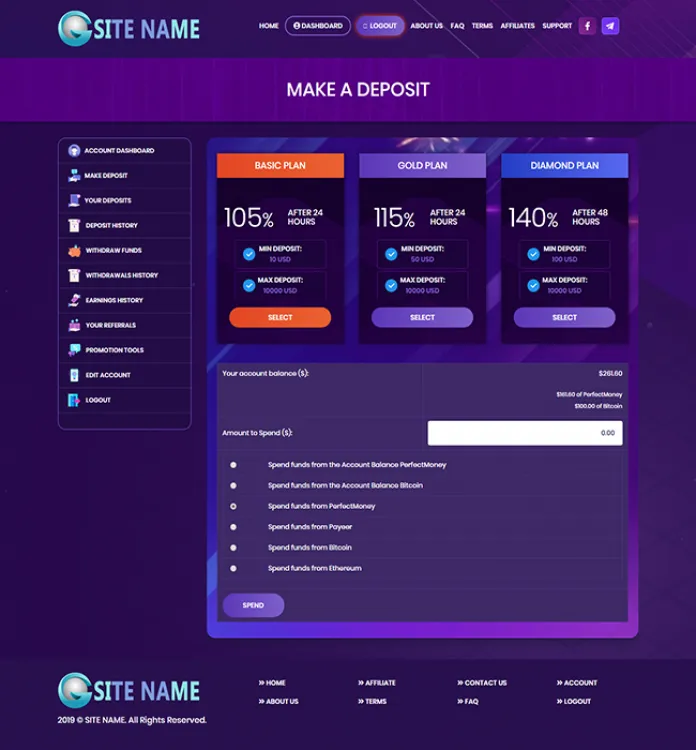 Investment Hyip Template ID - ZHRT136 demo Page 3