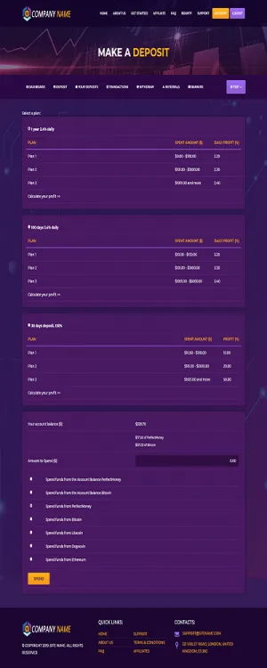 Investment Hyip Template ID - ZHRT139 demo Page 3