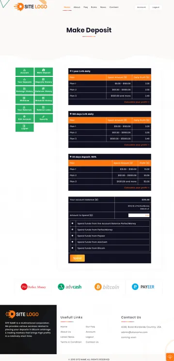 Investment Hyip Template ID - ZHRT145 demo Page 3