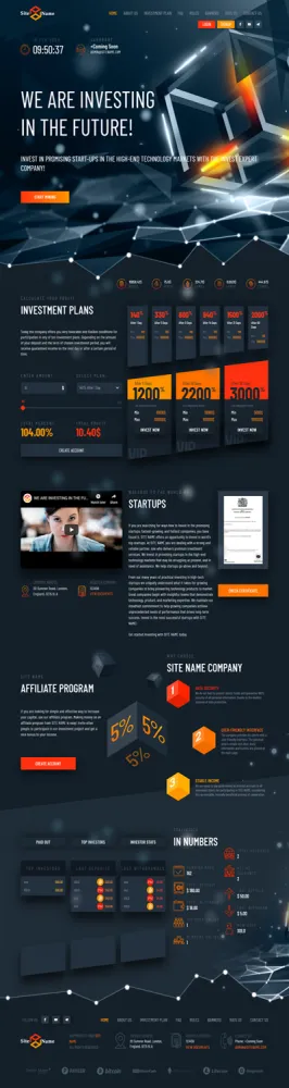 Investment Hyip Template ID - ZHRT149 Preview