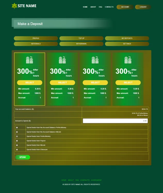 Investment Hyip Template ID - ZHRT152 demo Page 3