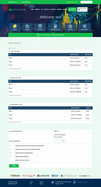 Investment Hyip Template ID - ZHRT157 demo Page 3