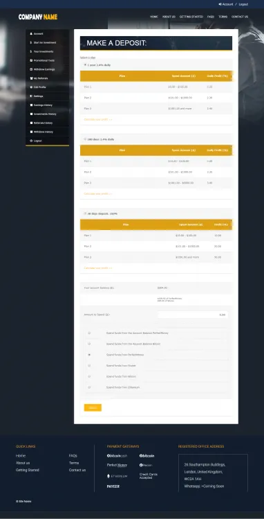 Investment Hyip Template ID - ZHRT16 demo Page 3