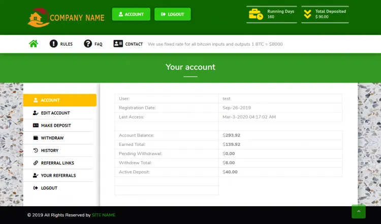 Investment Hyip Template ID - ZHRT168 demo Page 2