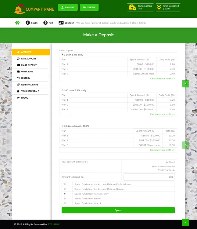 Investment Hyip Template ID - ZHRT168 demo Page 3
