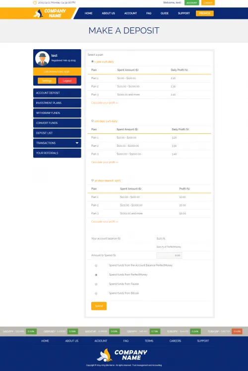 Investment Hyip Template ID - ZHRT18 demo Page 3