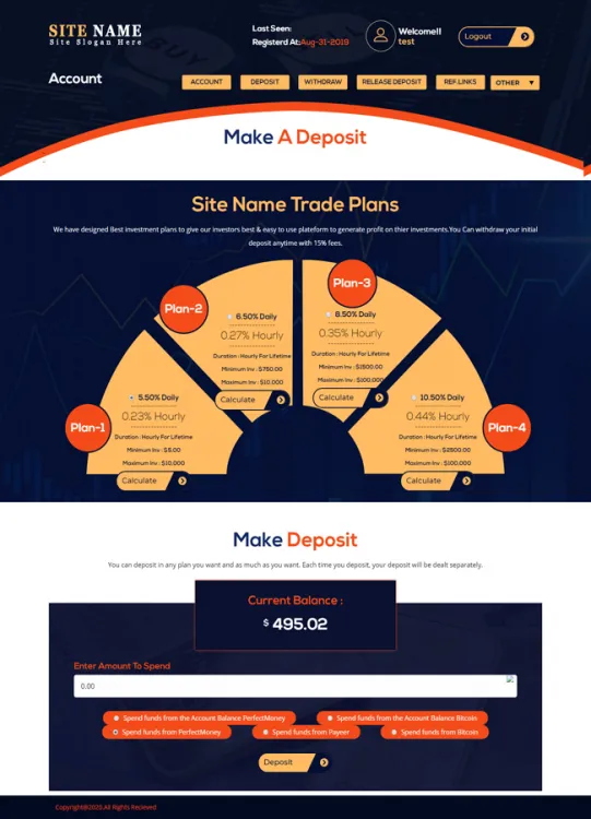 Investment Hyip Template ID - ZHRT180 demo Page 3