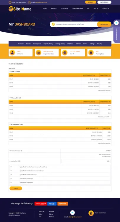 Investment Hyip Template ID - ZHRT181 demo Page 3