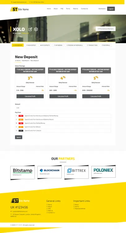 Investment Hyip Template ID - ZHRT182 demo Page 3