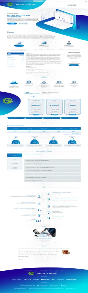 Investment Hyip Template ID - ZHRT183 Preview