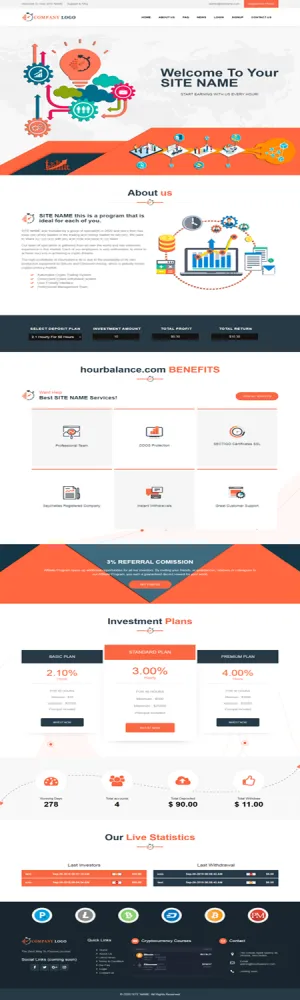 Investment Hyip Template ID - ZHRT185 demo Page 1
