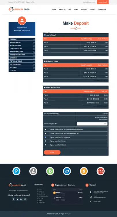 Investment Hyip Template ID - ZHRT185 demo Page 3