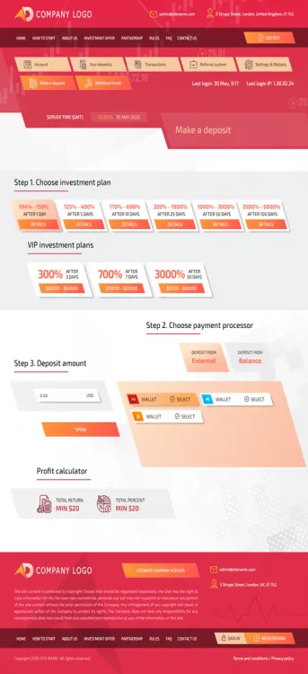 Investment Hyip Template ID - ZHRT194 demo Page 3