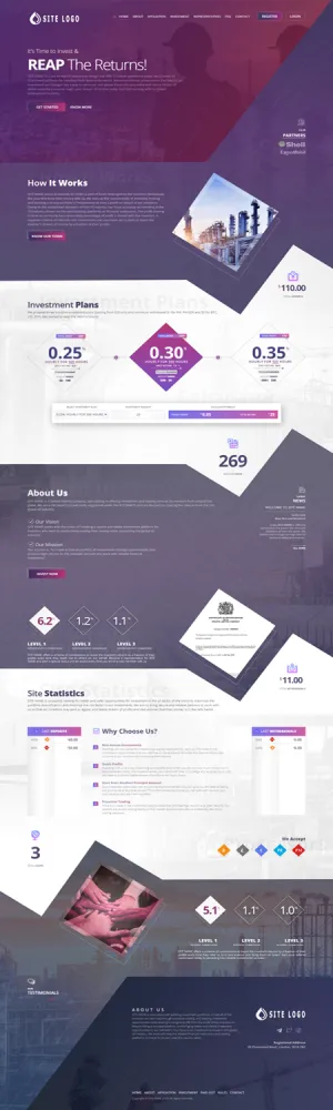 Investment Hyip Template ID - ZHRT197 demo Page 1