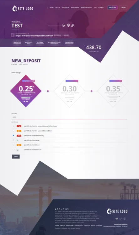 Investment Hyip Template ID - ZHRT197 demo Page 3