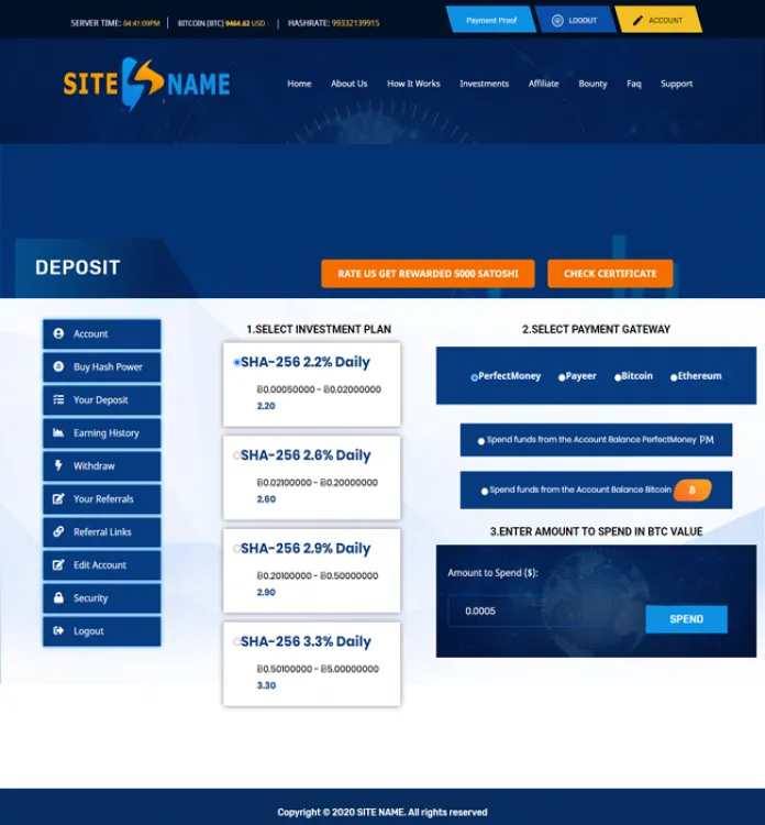 Investment Hyip Template ID - ZHRT203 demo Page 3