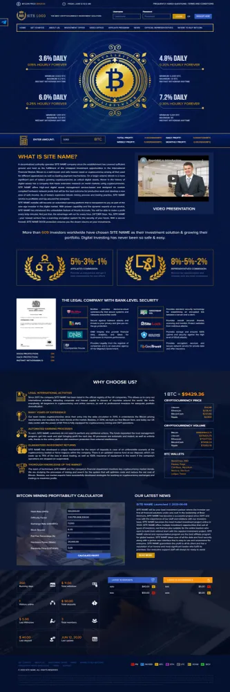 Investment Hyip Template ID - ZHRT212 demo Page 1
