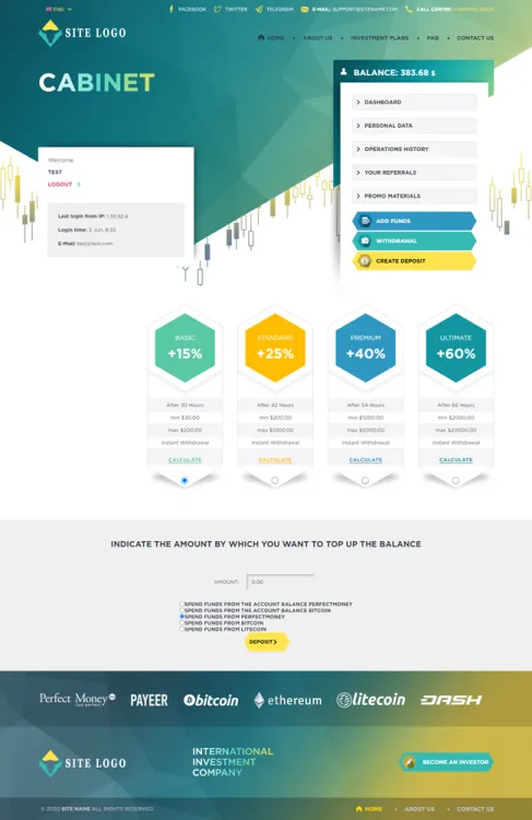 Investment Hyip Template ID - ZHRT213 demo Page 3