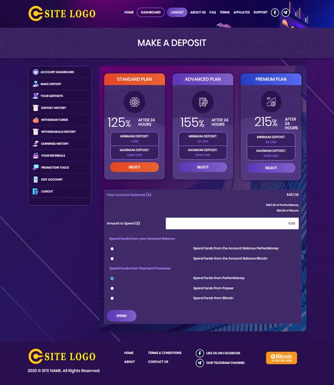 Investment Hyip Template ID - ZHRT217 demo Page 3