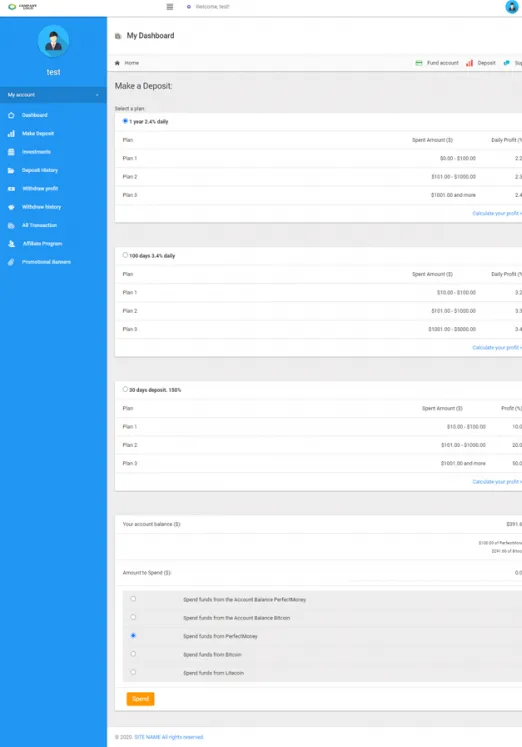 Investment Hyip Template ID - ZHRT218 demo Page 3