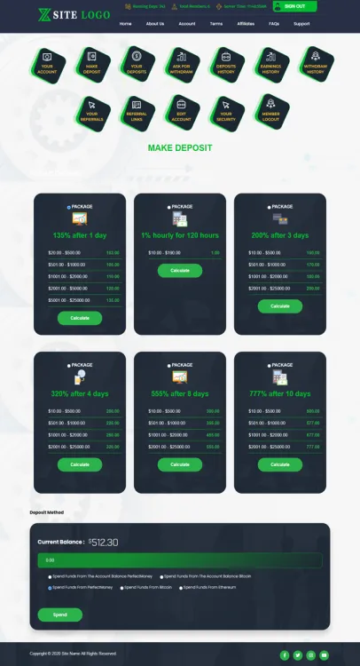 Investment Hyip Template ID - ZHRT221 demo Page 3