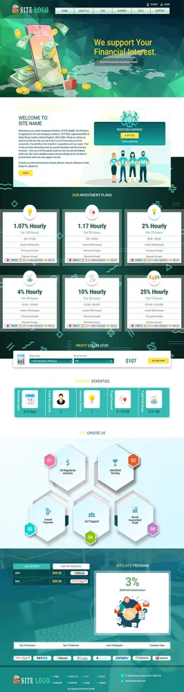 Investment Hyip Template ID - ZHRT228 demo Page 1