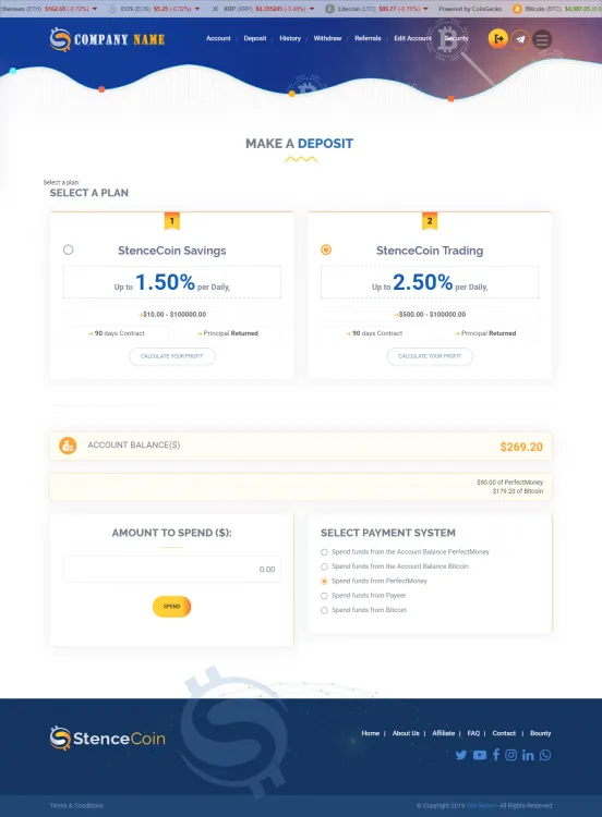 Investment Hyip Template ID - ZHRT24 demo Page 3