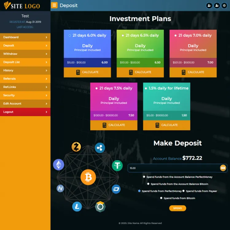 Investment Hyip Template ID - ZHRT240 demo Page 3