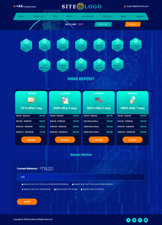 Investment Hyip Template ID - ZHRT241 demo Page 3