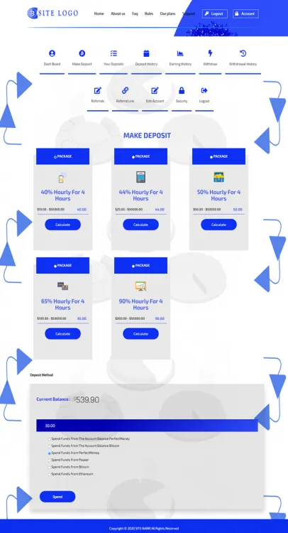 Investment Hyip Template ID - ZHRT253 demo Page 3
